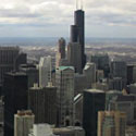 chicago urban skyline
